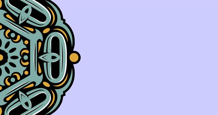 Vector a purple background with a green and yellow design that says " 2000 ".