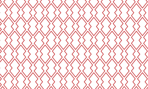 a red and white geometric pattern with zigzag lines