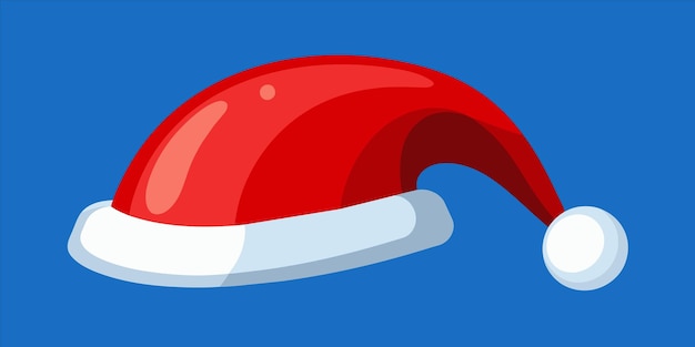 a red hat with a white band on it is shown with a red hat on it