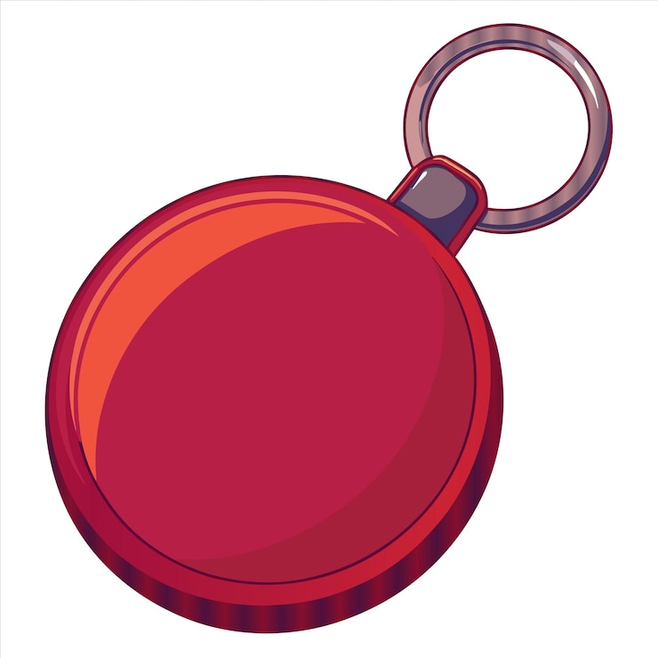 Vector a red lid with a black handle and a red circle on it