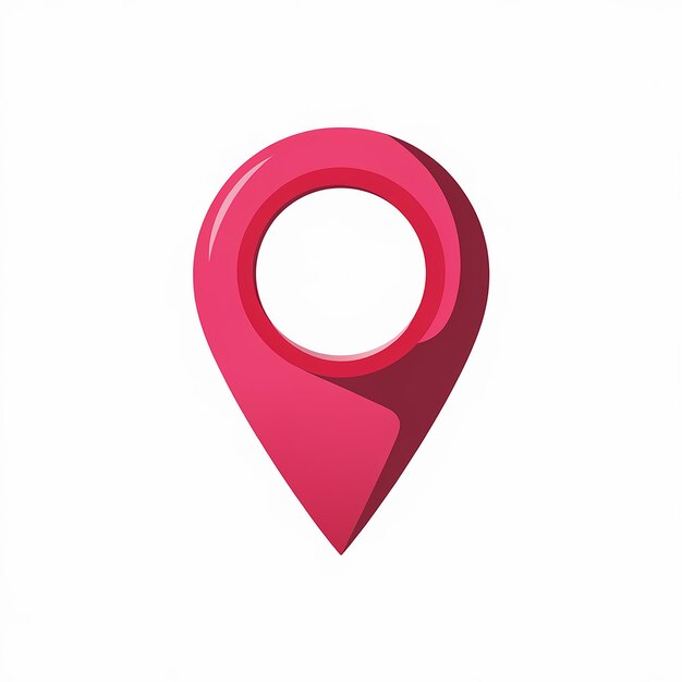 A red location pin commonly used in maps and navigation apps