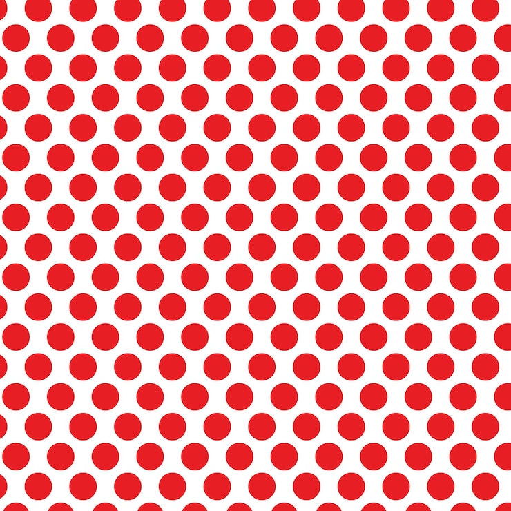 Vector a red polka dot with polka dots on it