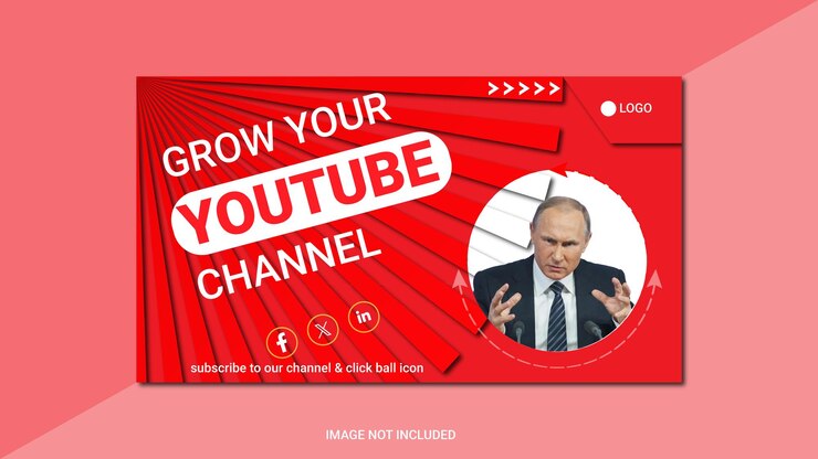 a red screen with a man on it that says grow your your your website