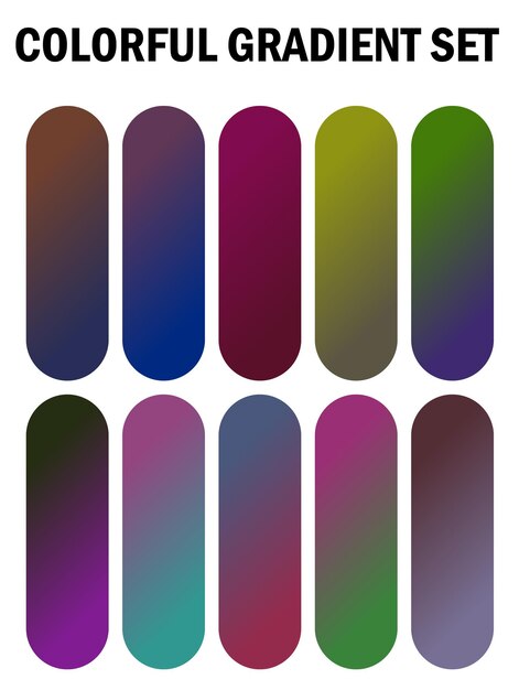 a row of multicolored nails with different colors