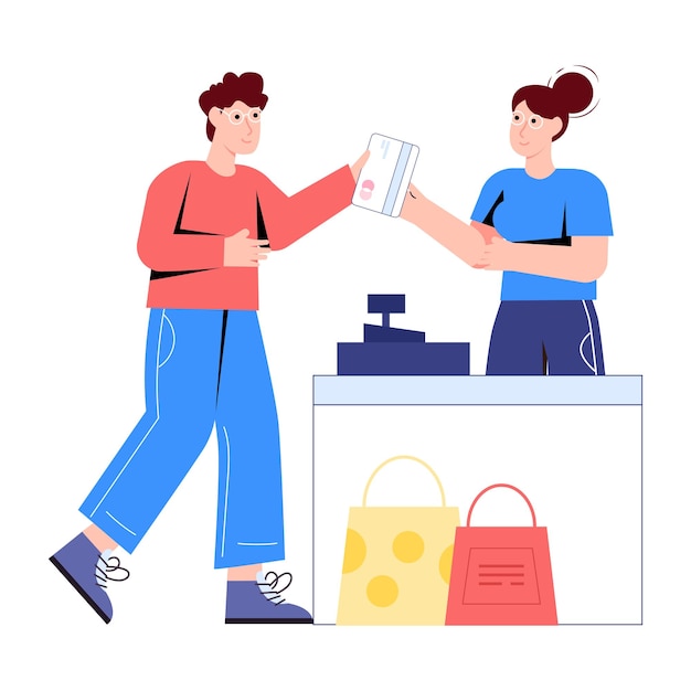 A scalable flat illustration of counter