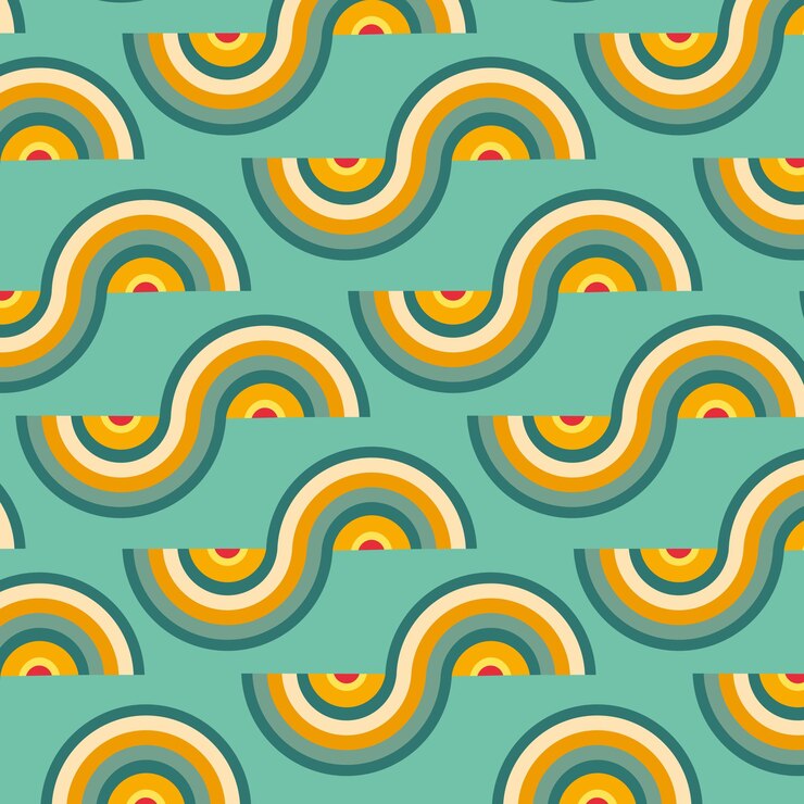 Vector a seamless fabric pattern with unique design 
