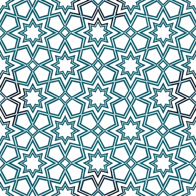 a seamless pattern of blue and white geometric shapes