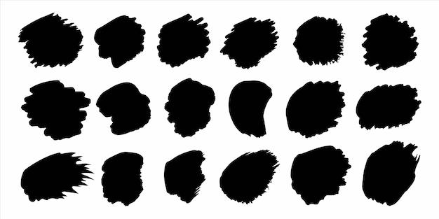 a series of black and white images of different shapes and shapes