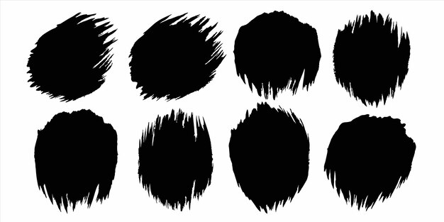 a series of circles with different shapes and lines