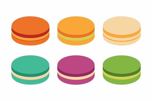 a series of colorful boxes with different colored lids