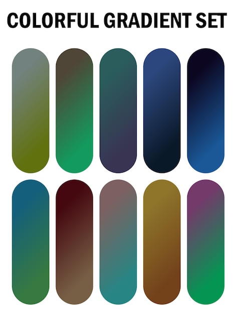 a series of images with different colors and patterns