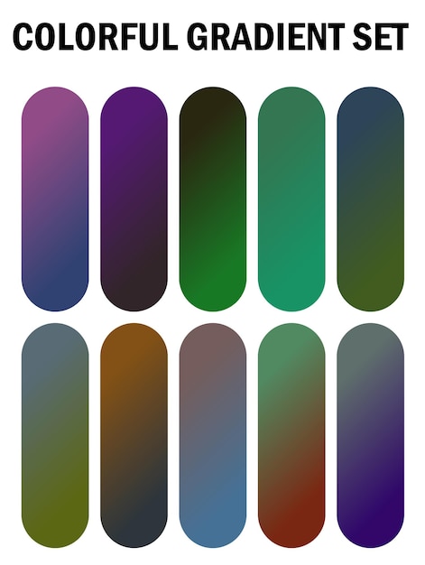 a series of multicolored images of different colors