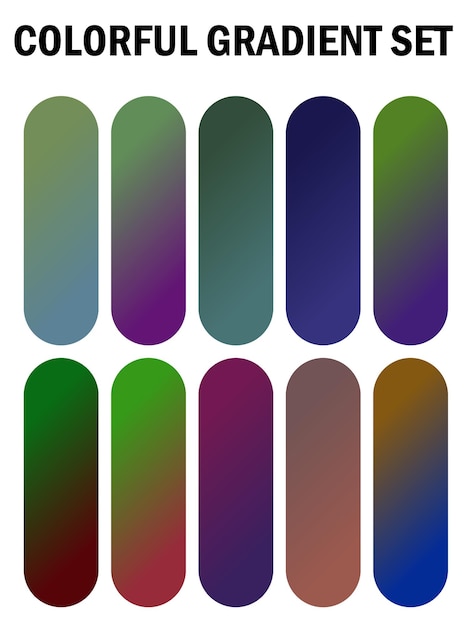 a series of multicolored squares with different colors