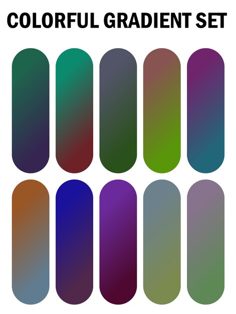 a series of multicolored squares with different colors