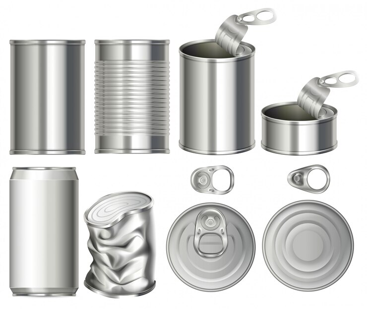 Vector a set of can container
