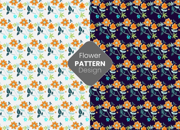 A set of different patterns for a flower pattern