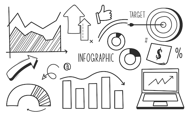 a set of graphs and arrows with the word target on the top.
