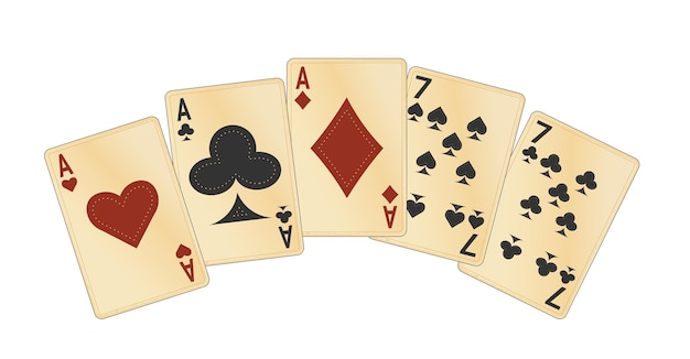a set of playing cards with a black one that says ace