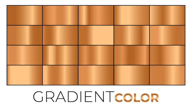 A sign for a wall that says'gradient color '