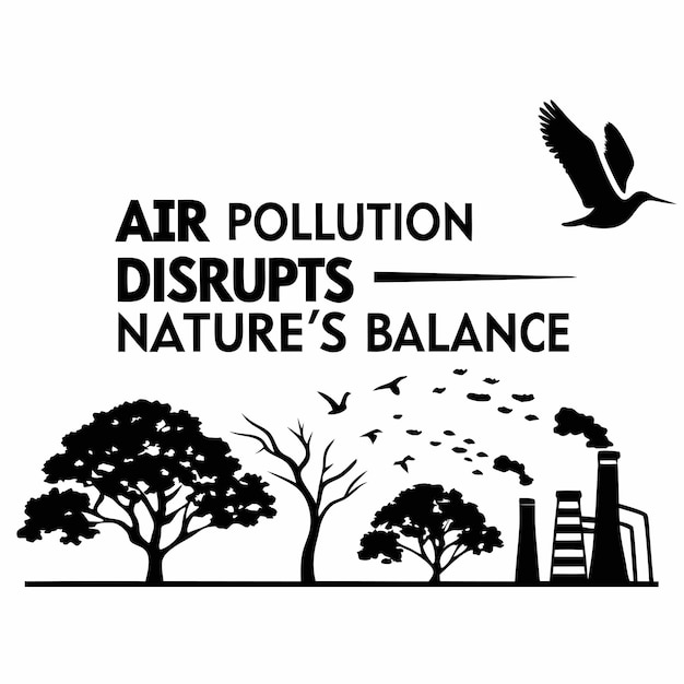 a sign that says air pollution on it