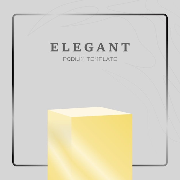 a square of yellow block with the word element on it