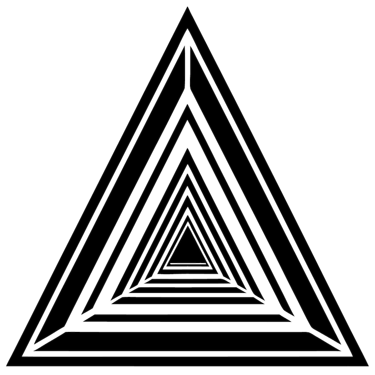 Vector a triangle with the word quot x quot on it