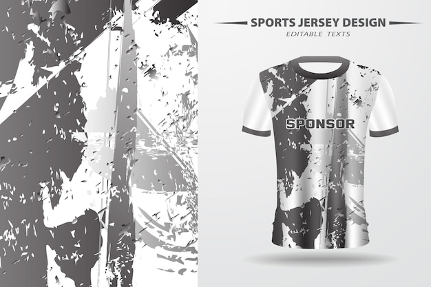A Vector sports jersey design and abstract texture jersey for sublimation printing
