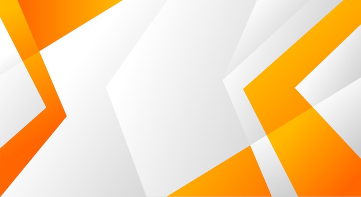 Vector a white and orange square with a white strip of paper on it