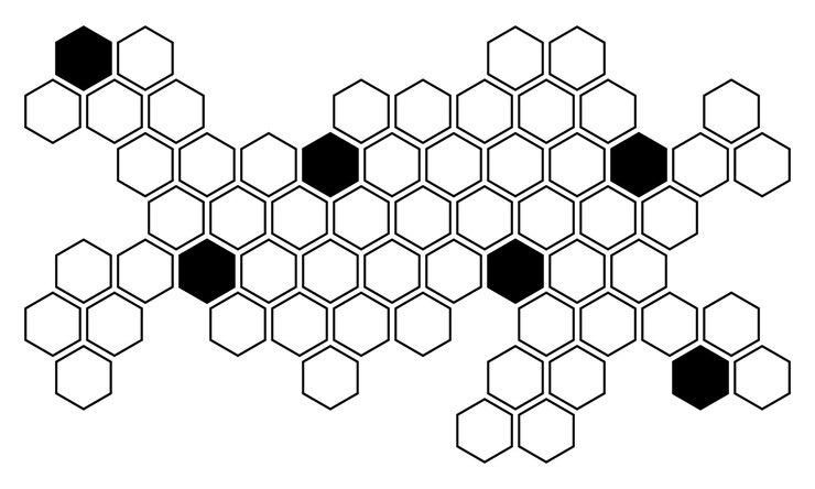 Vector a white background with a black and white pattern that says i love you