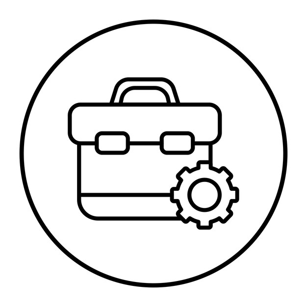 a white circle with a black and white logo that says  the engineer