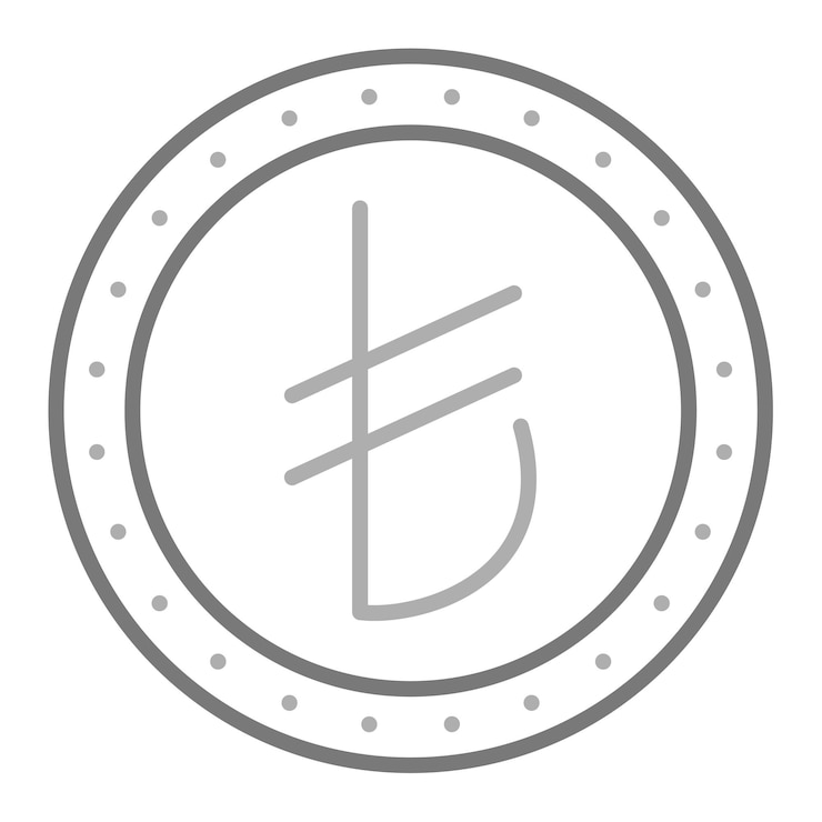 Vector a white circle with a letter in the middle