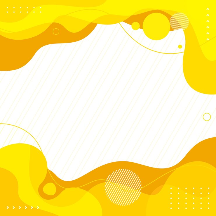 Vector a yellow background with a white border and the words the word on it