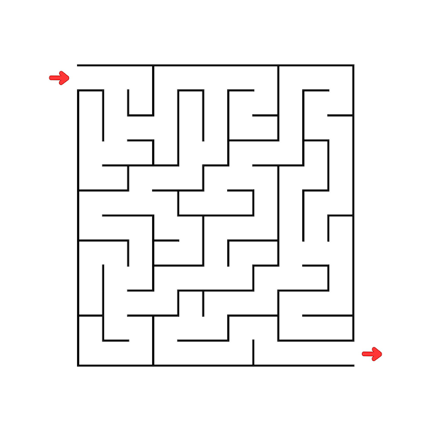 abstact labyrinth educational game for kids puzzle for children maze conundrum find the right path