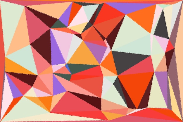 Abstract Artwork with Triangles and Squares