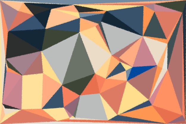 Abstract Artwork with Triangles and Squares