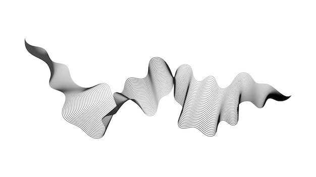 abstract backdrop with wave gradient lines