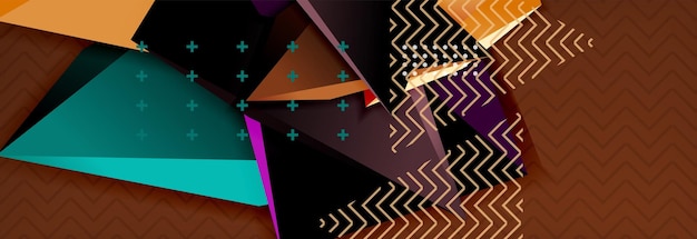 abstract background colorful minimal abstract triangle composition
