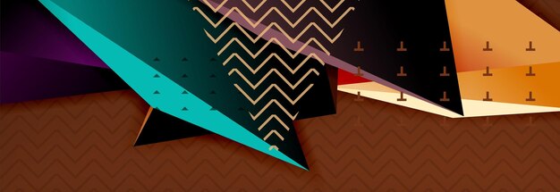 abstract background colorful minimal abstract triangle composition