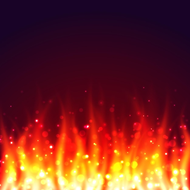 Abstract background fire flame fiery sparks vector illustration Modern trendy design for poster or banner and landing page site template