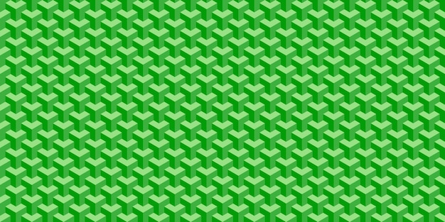Abstract background Green isometric Seamless Pattern