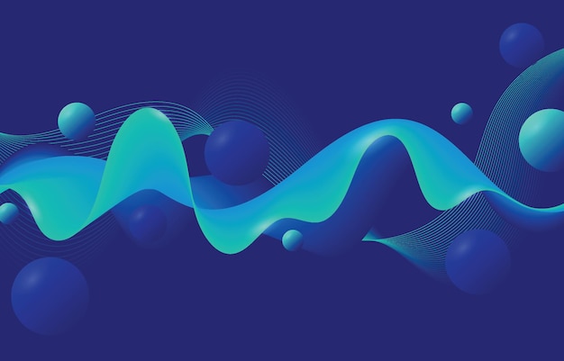 abstract background illustration shape blue futuristic horizontal element modern design li