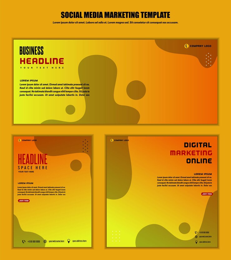 Vector abstract background social media post modern design for business digital marketing online banner and poster template