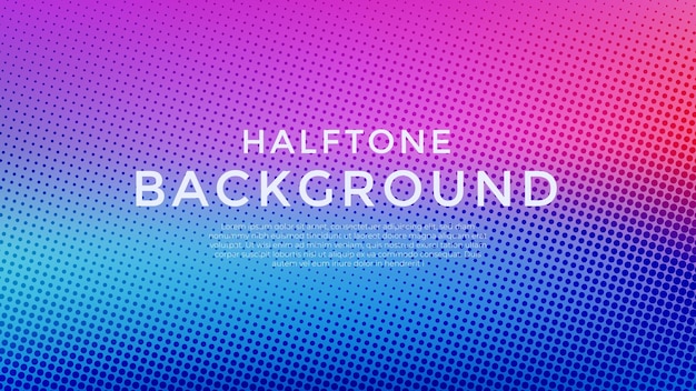 Abstract background vector with gradient halftone effect
