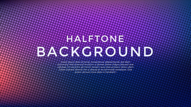 Abstract background vector with gradient halftone effect