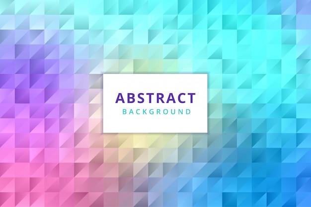 Abstract background wallpaper. Colorful polygon hexagon premium vector
