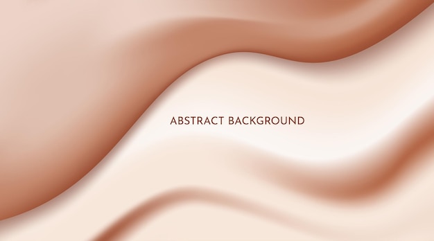 abstract background white and brown 3d waves