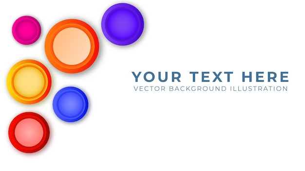 Abstract Background with color full elements