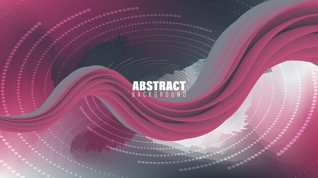 Abstract Background With Colorful Waves and Line