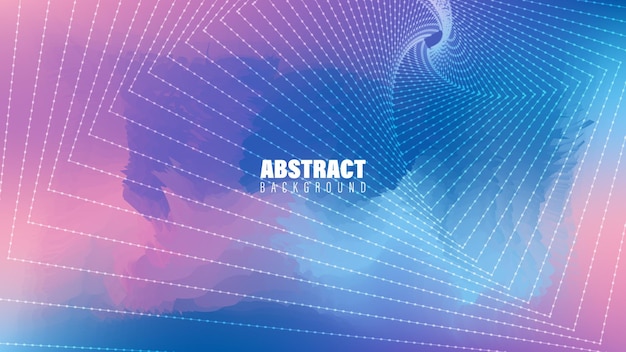 abstract background with colorful waves and line