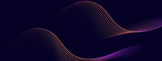abstract background with flowing lines dynamic waves
